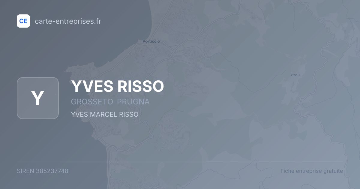 YVES RISSO — 385237748 — fiche entreprise