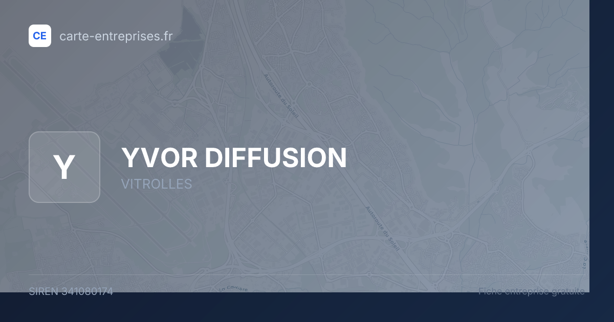 YVOR DIFFUSION — 341080174 — fiche entreprise