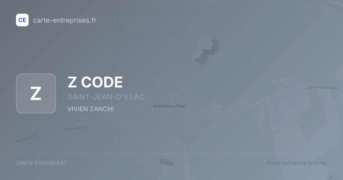 Z CODE — 934096447 — fiche entreprise