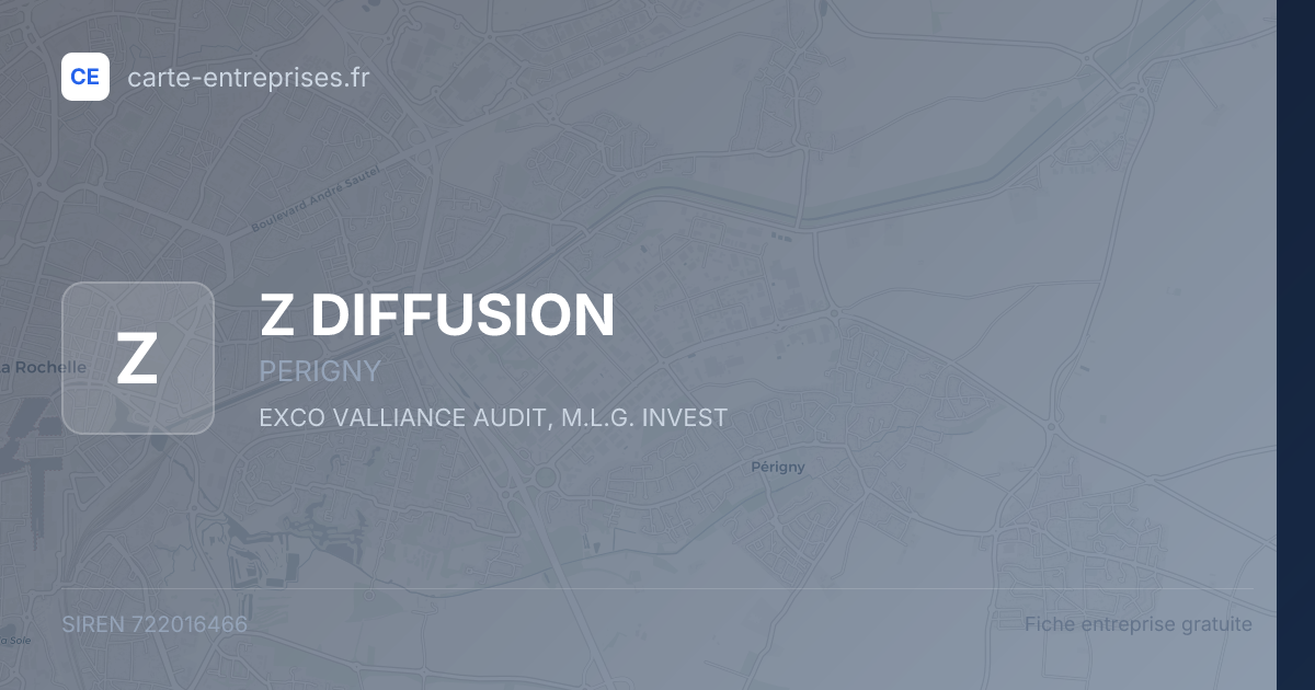 Z DIFFUSION — 722016466 — fiche entreprise