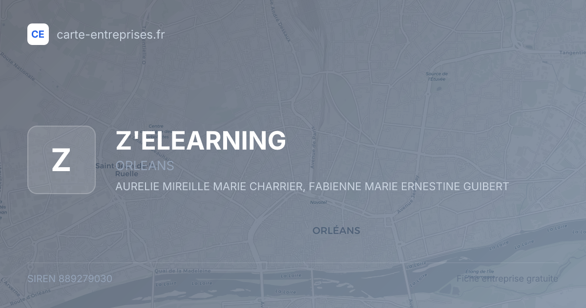 Z'ELEARNING — 889279030 — fiche entreprise