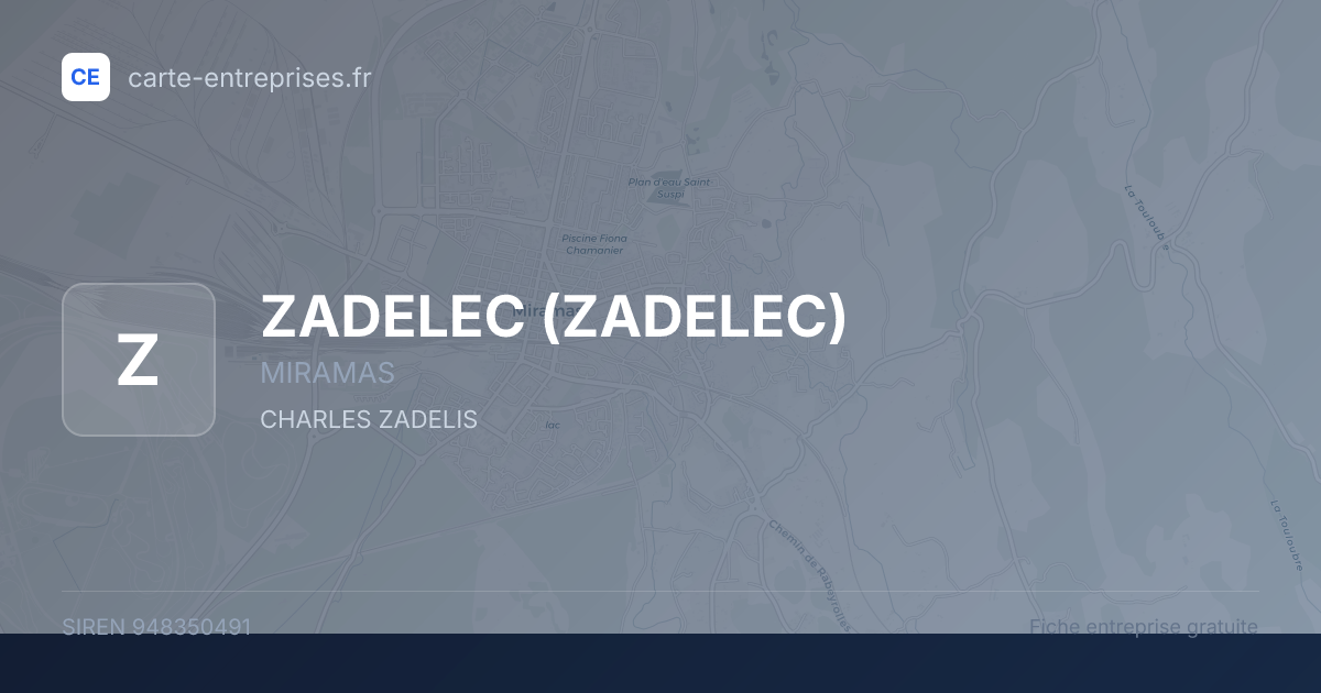 ZADELEC — 948350491 — fiche entreprise