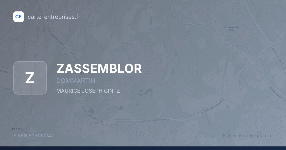 ZASSEMBLOR — 805130242 — fiche entreprise