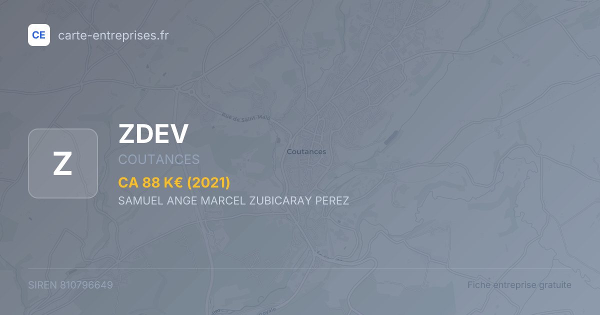 ZDEV — 810796649 — fiche entreprise