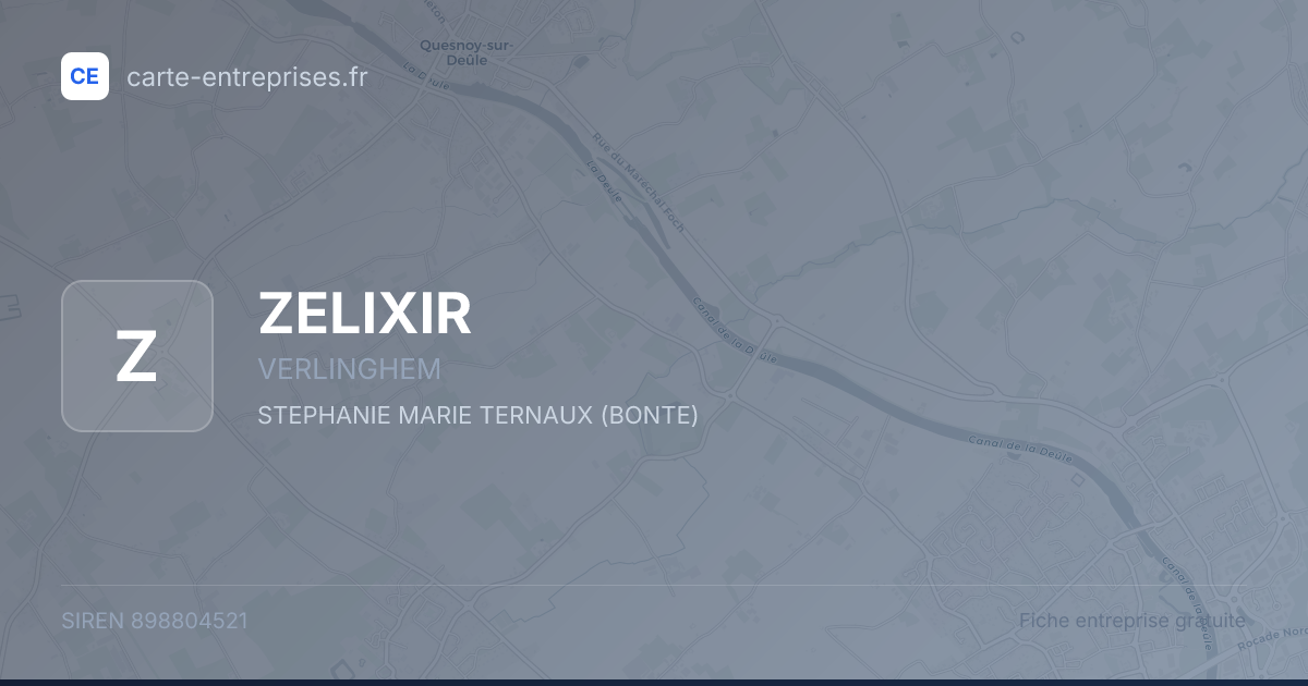 ZELIXIR — 898804521 — fiche entreprise