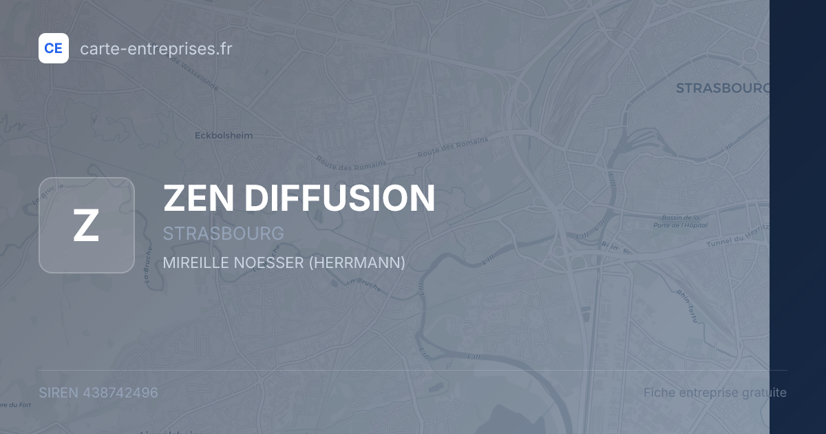 ZEN DIFFUSION — 438742496 — fiche entreprise