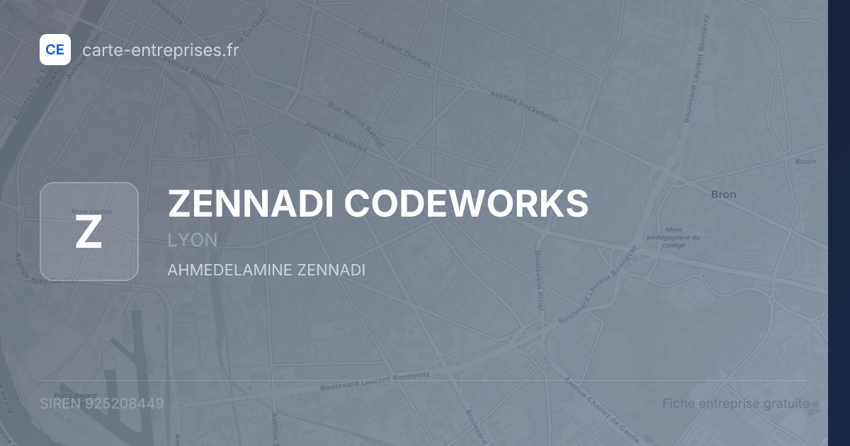 ZENNADI CODEWORKS — 925208449 — fiche entreprise