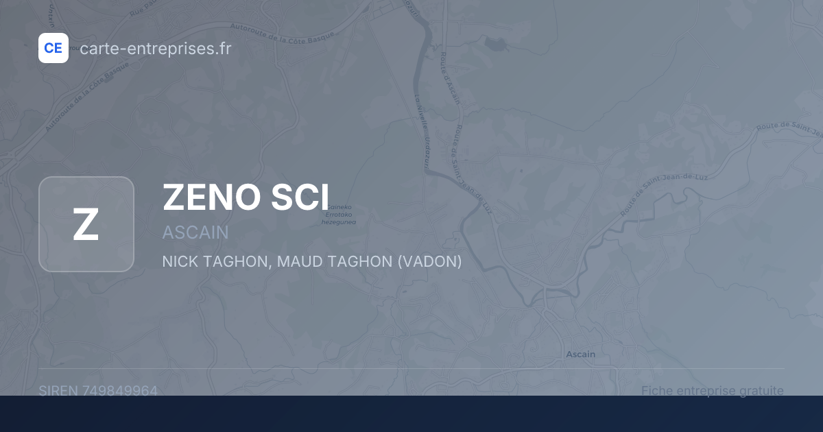 ZENO SCI — 749849964 — fiche entreprise