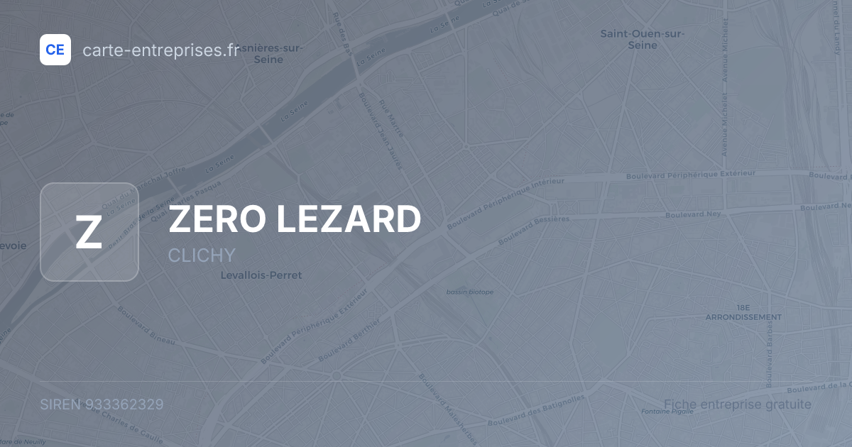 ZERO LEZARD — 933362329 — fiche entreprise