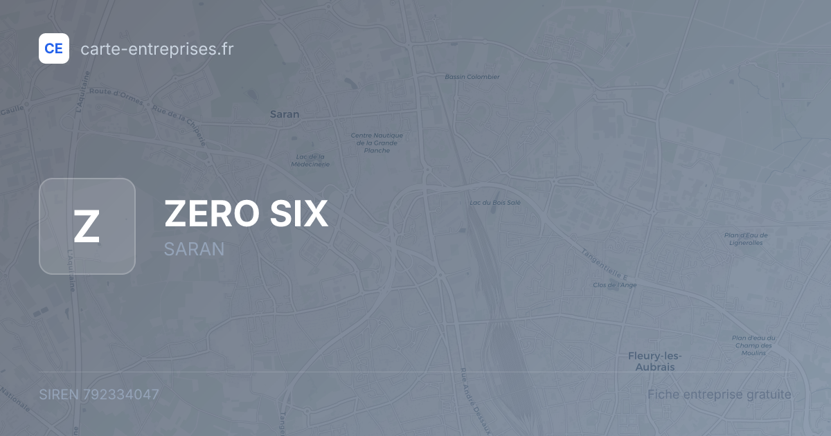 ZERO SIX — 792334047 — fiche entreprise