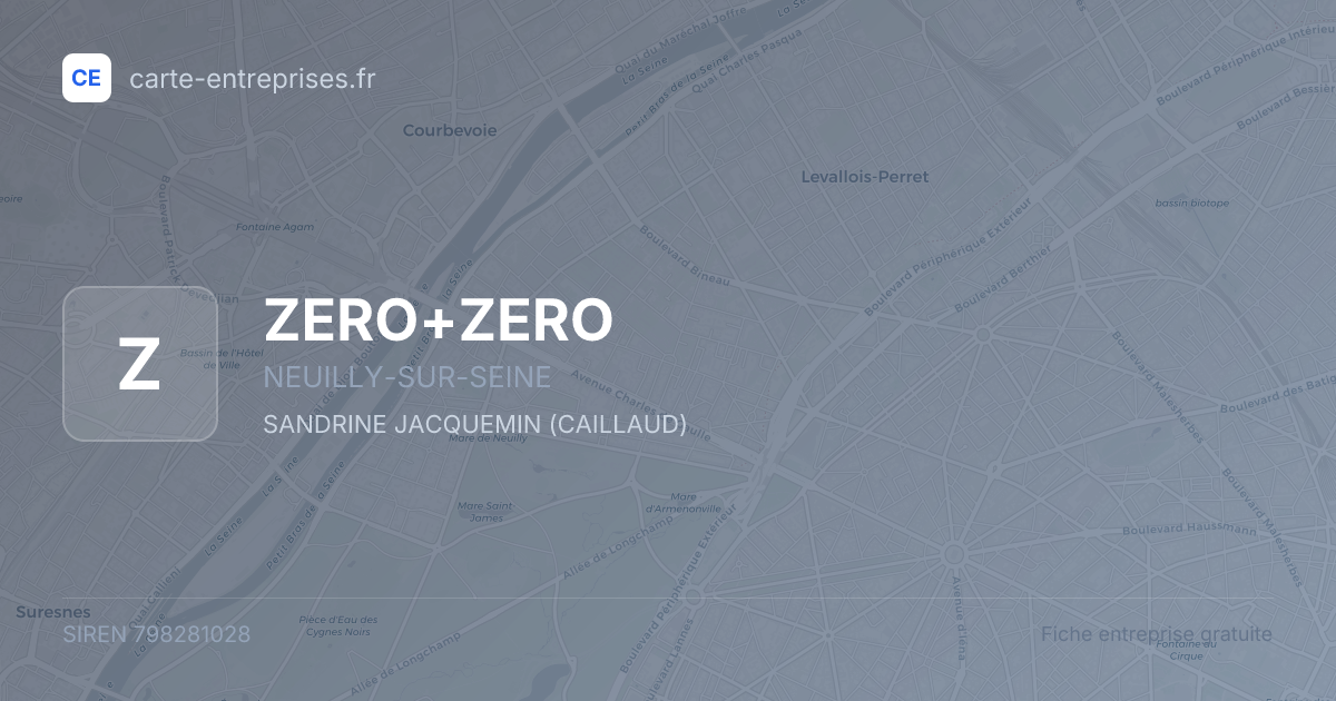 ZERO+ZERO — 798281028 — fiche entreprise