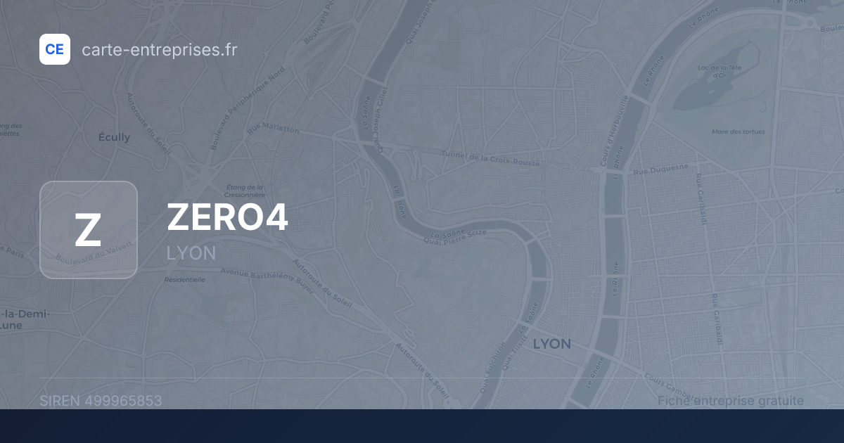ZERO4 — 499965853 — fiche entreprise