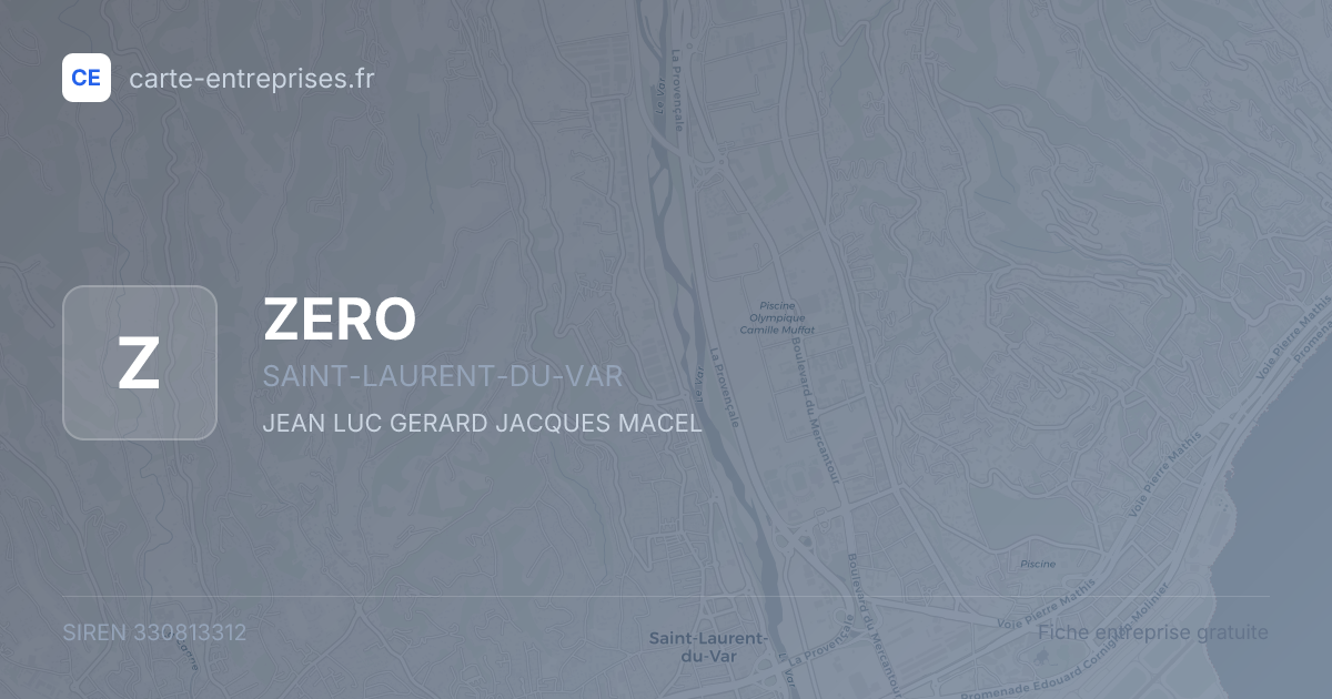 ZERO — 330813312 — fiche entreprise