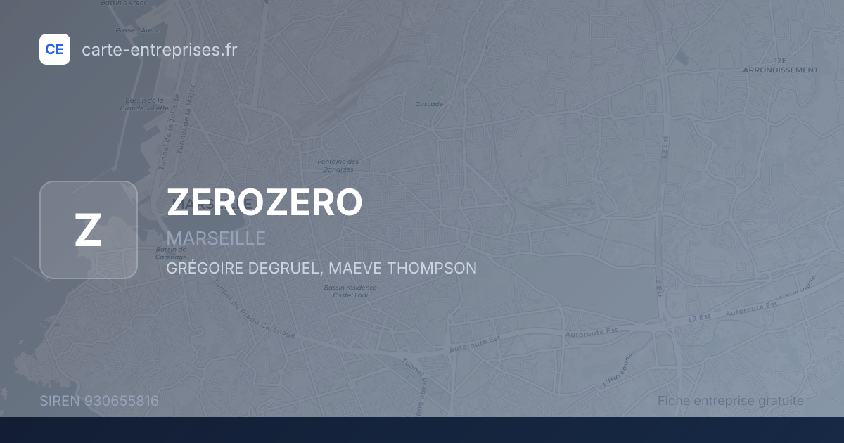 ZEROZERO — 930655816 — fiche entreprise