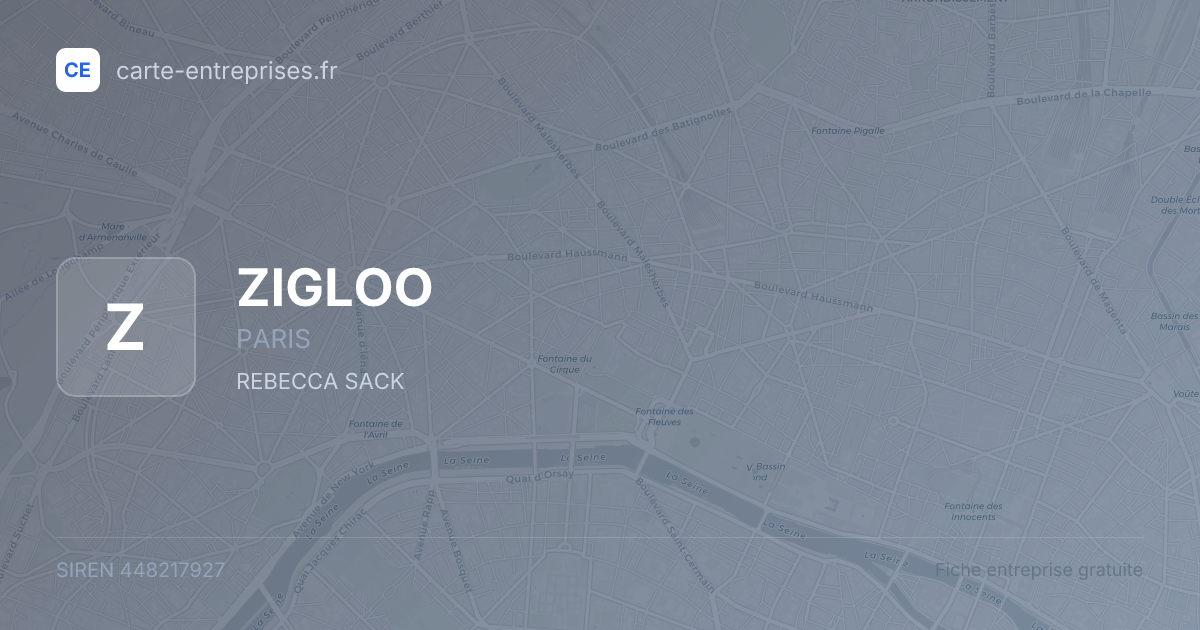 ZIGLOO — 448217927 — fiche entreprise