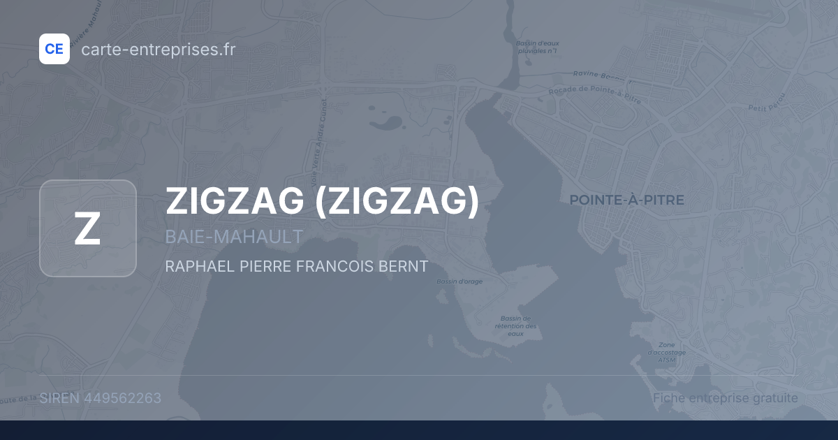 ZIGZAG — 449562263 — fiche entreprise