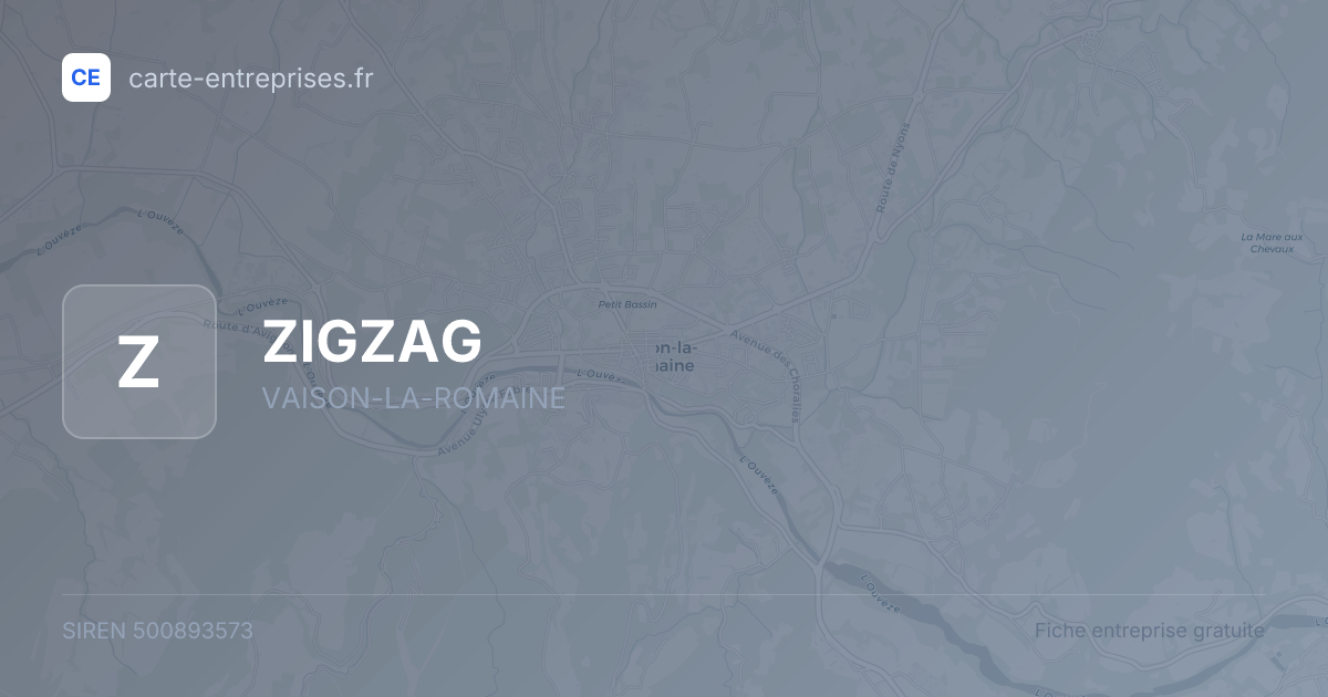 ZIGZAG — 500893573 — fiche entreprise