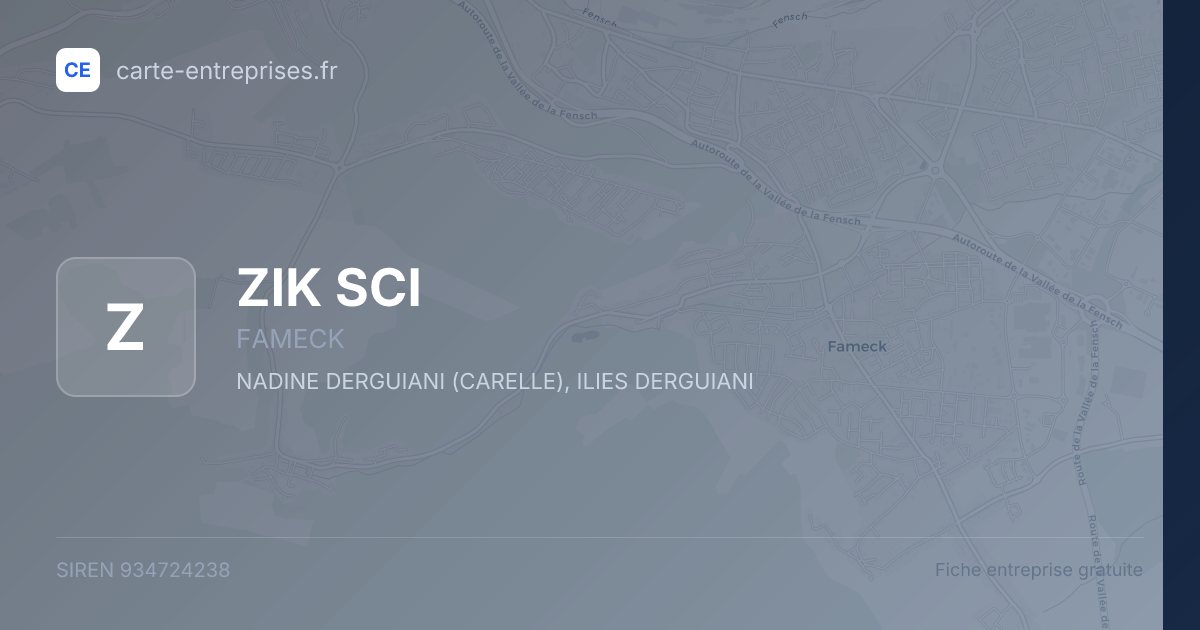 ZIK SCI — 934724238 — fiche entreprise