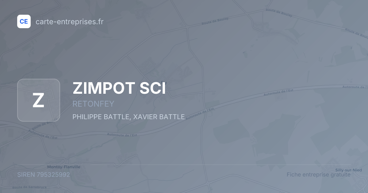 ZIMPOT SCI — 795325992 — fiche entreprise