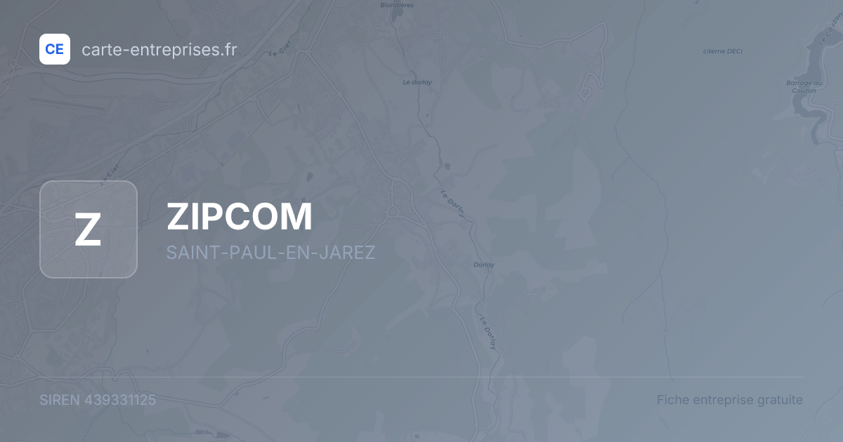 ZIPCOM — 439331125 — fiche entreprise