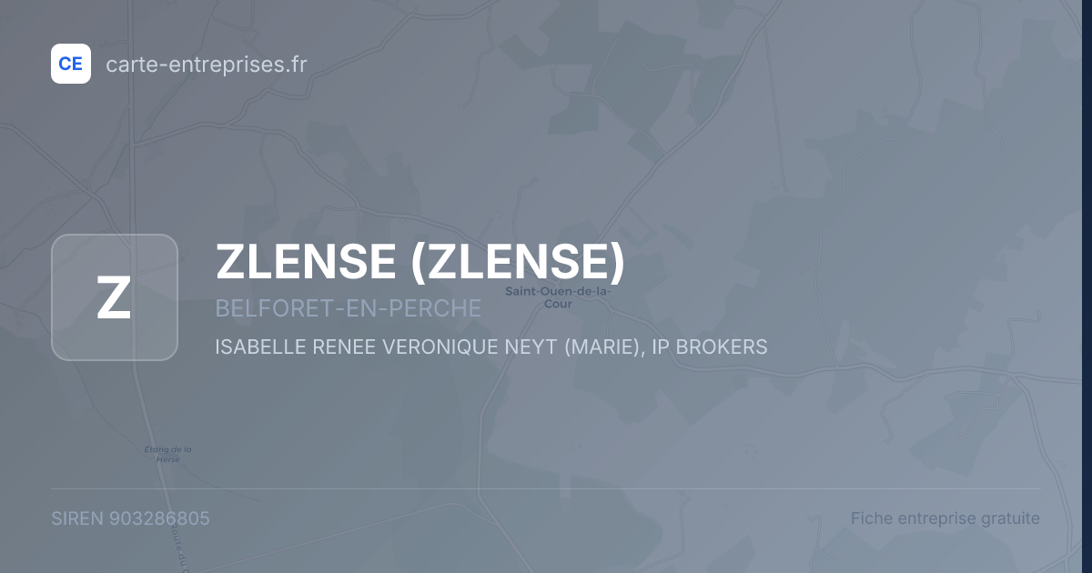 ZLENSE — 903286805 — fiche entreprise