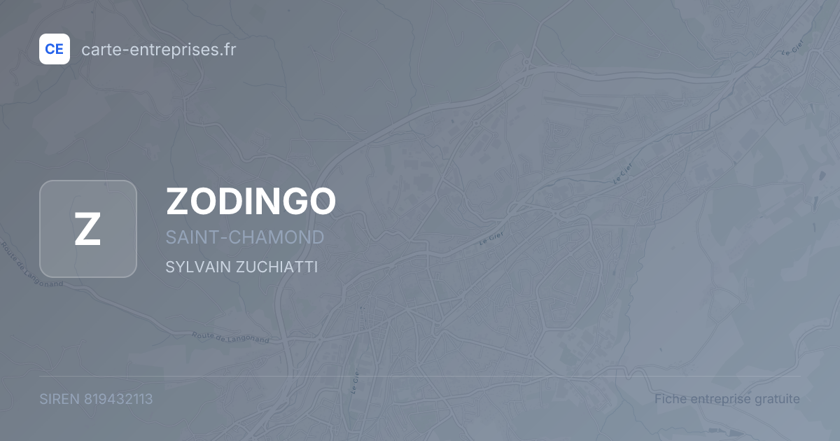 ZODINGO — 819432113 — fiche entreprise