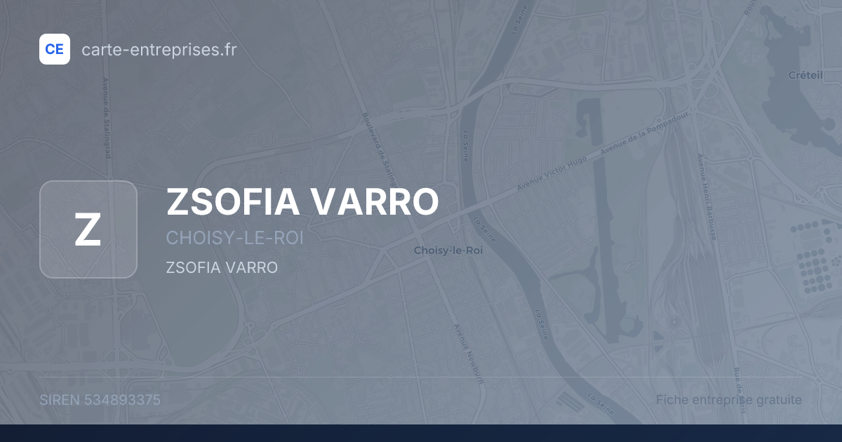 ZSOFIA VARRO — 534893375 — fiche entreprise